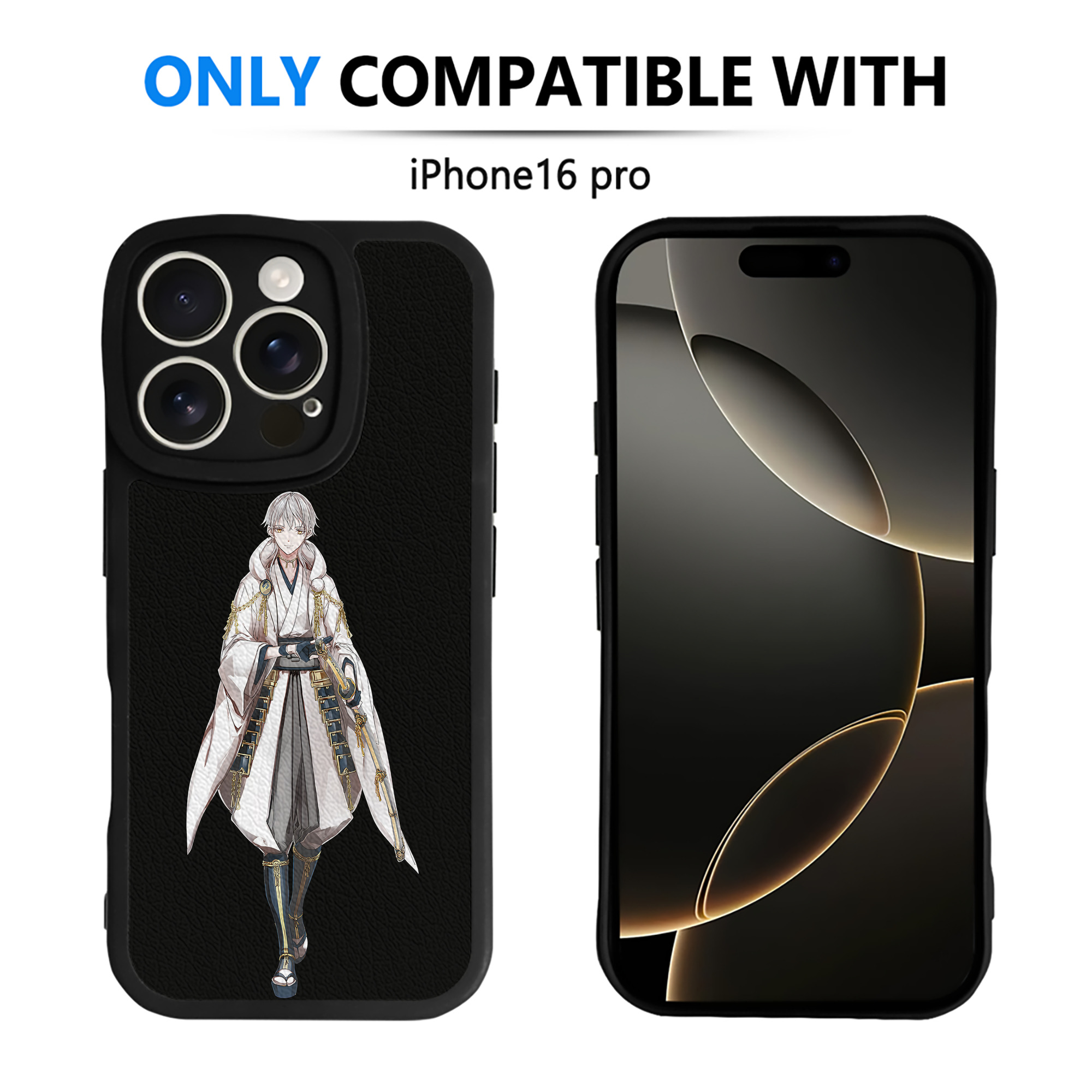 （画像用） 刀剣乱舞 Touken Ranbu 【iPhone 16シリーズ対応】シリコンスマホケース（レザー調） 材質：シリコン